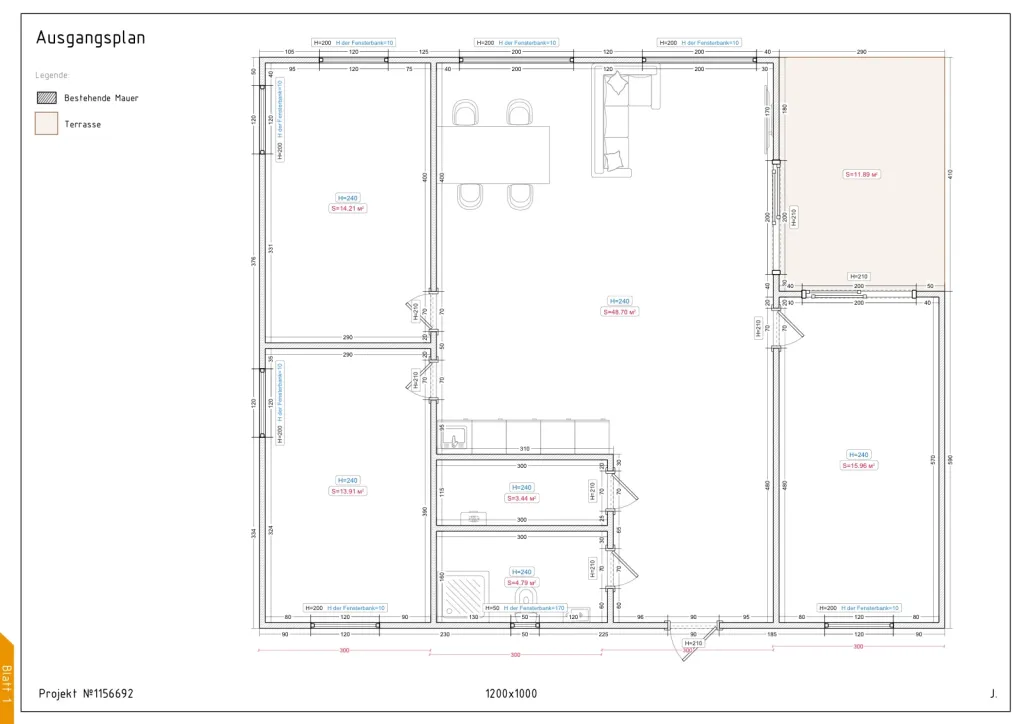 Aurora – 1000 × 1200 cm – Grundriss
