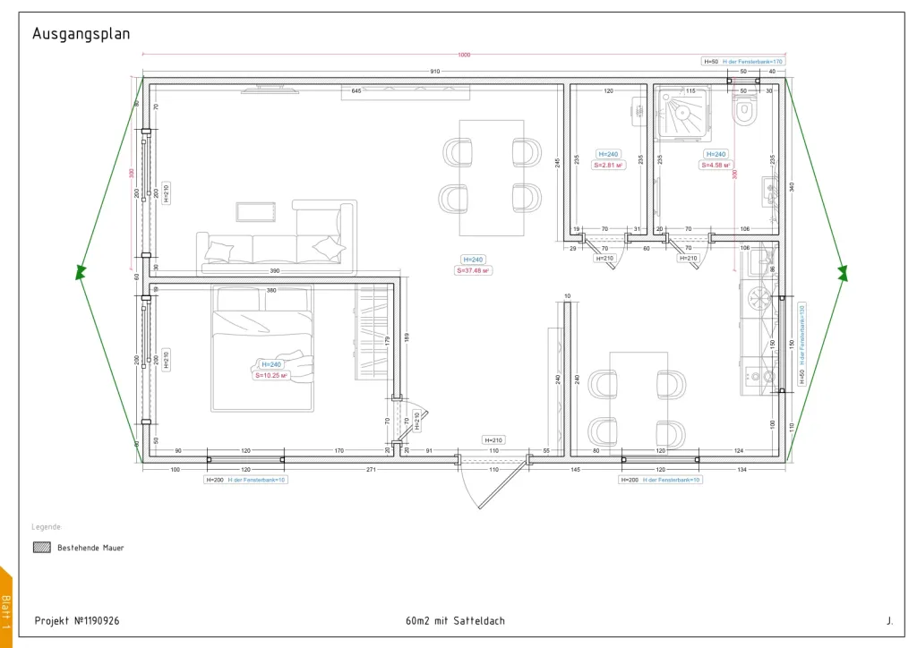 Imperia – 1000 × 600 cm – Grundriss