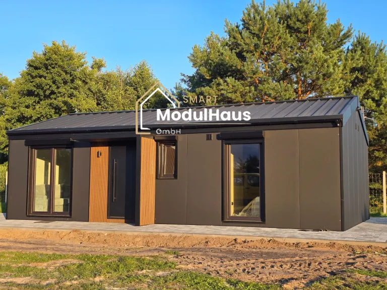 Modulhaus in Leipzig, Deutschland